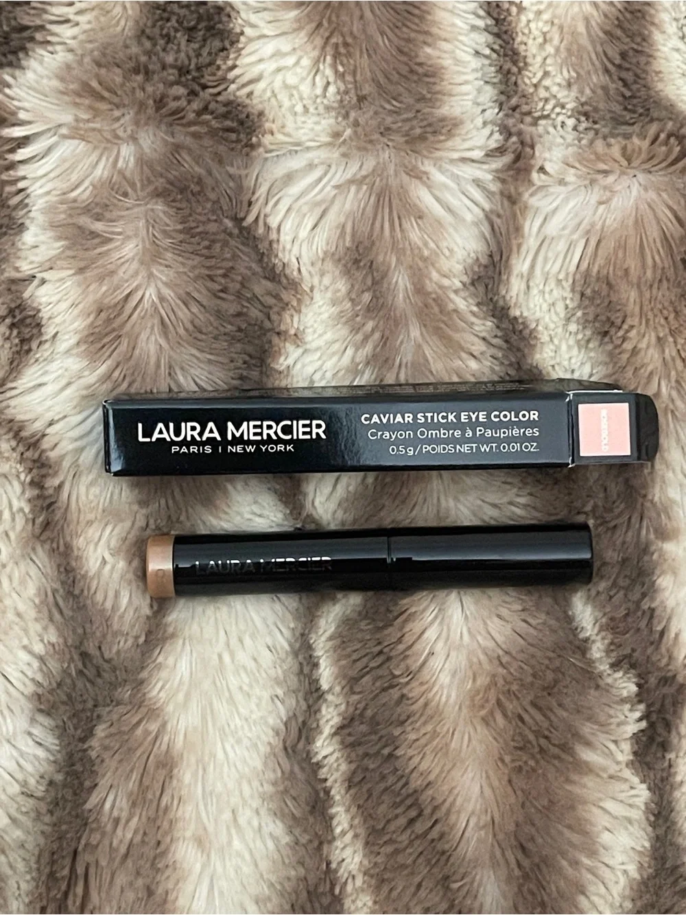 Laura Mercier Caviar Stick Eye Eyeshadow Creme Cream Color in Rosegold Mini NEW